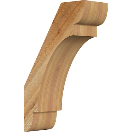 Ekena Millwork 6"W x 14"D x 22"H Olympic Rough Sawn Knee Brace, Western Red Cedar BRC06X14X22OLY00RWR